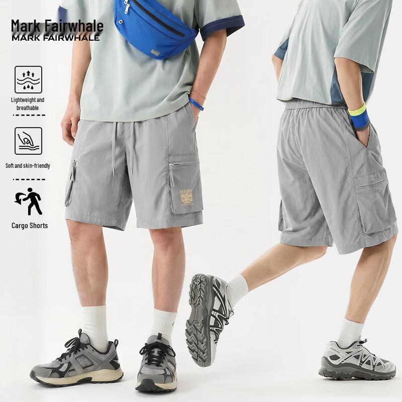 

MARK FAIRWHALE Men s Lightweight Quick-Dry Casual Shorts 4XL