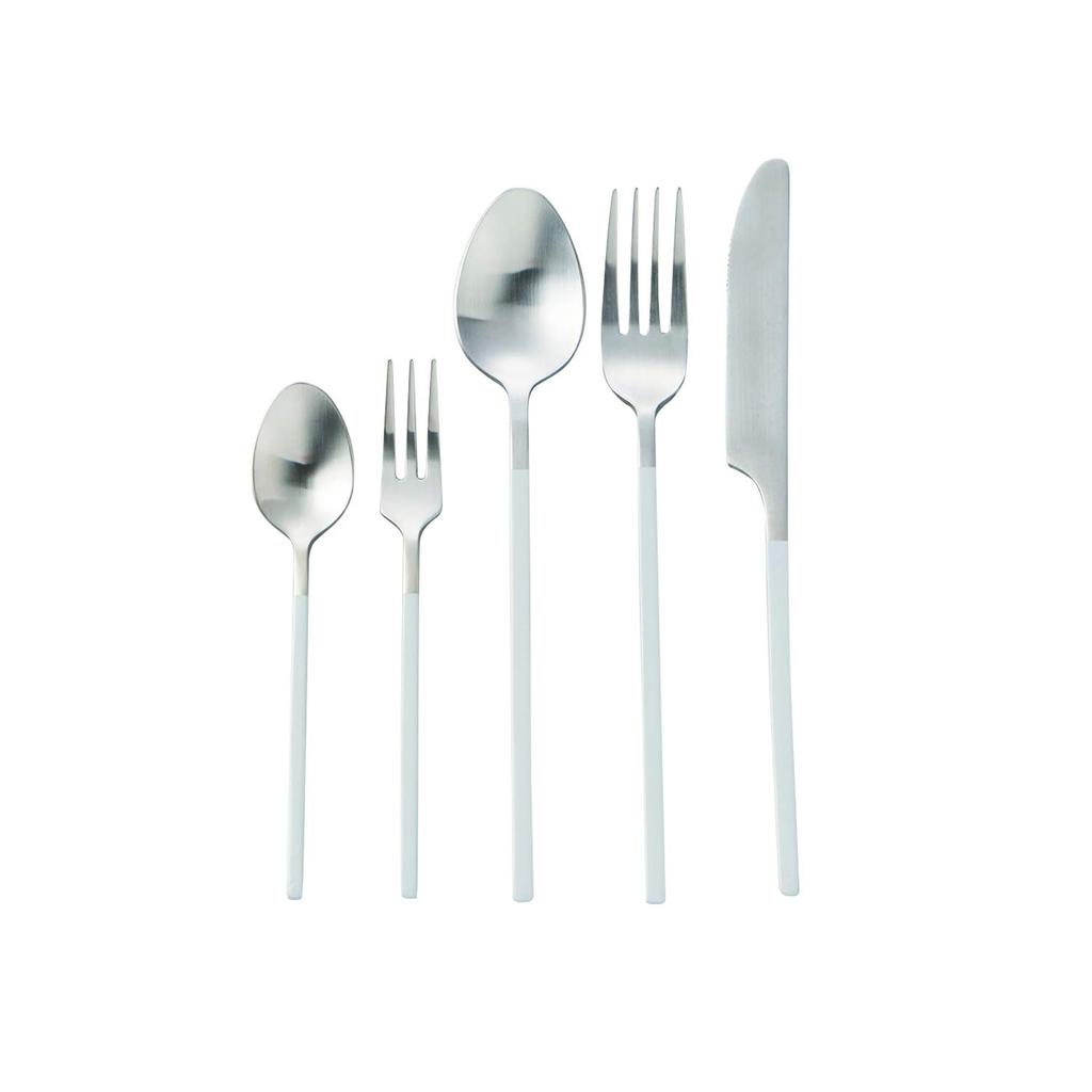 TAMAKI Cutlery Set Edge Line White Dishwasher Safe T-922811