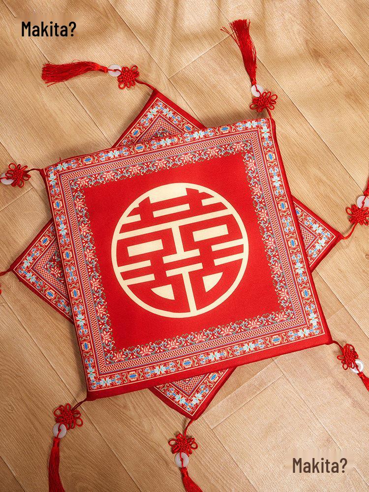 Red Bridal Kneeling Mats: Wedding Tea Ceremony, Blessings, and Name Change Essentials
