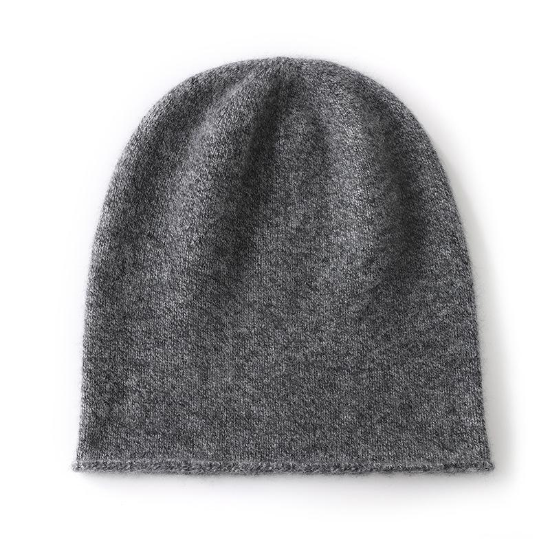 

Autumn and winter cashmere hat, women s crimped knitted hat, headgear hat, warm and cold wool hat, stacking hat Average size (56-60cm)