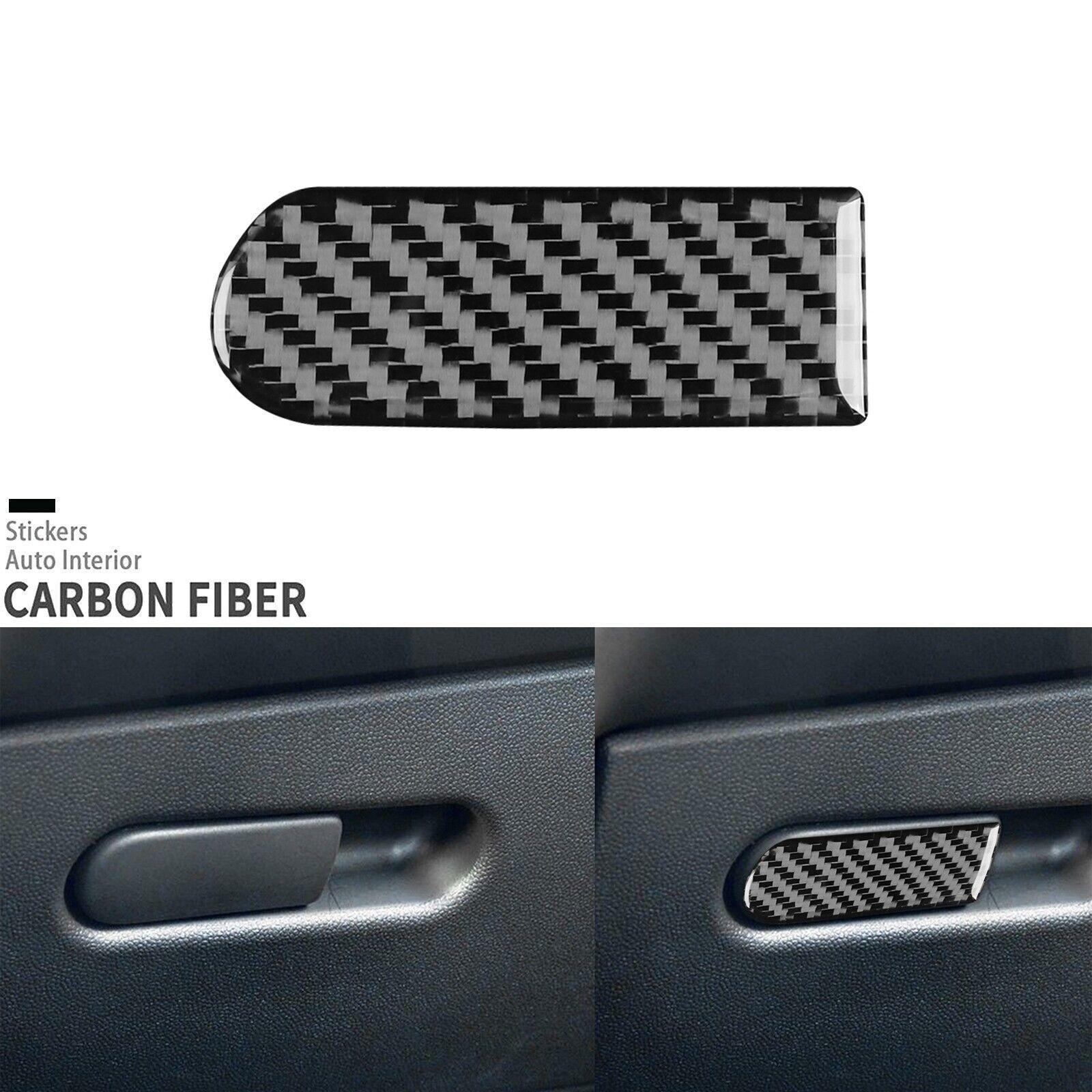 Real Carbon Fiber Co-pilot Glove Box Handle Cover For Mini Cooper Countryman F60
