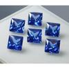 6 Pcs Natural Blue Sapphire CERTIFIED Loose Gemstone SQUARE SHAPE 5x5 Mm Lot A-435793495
