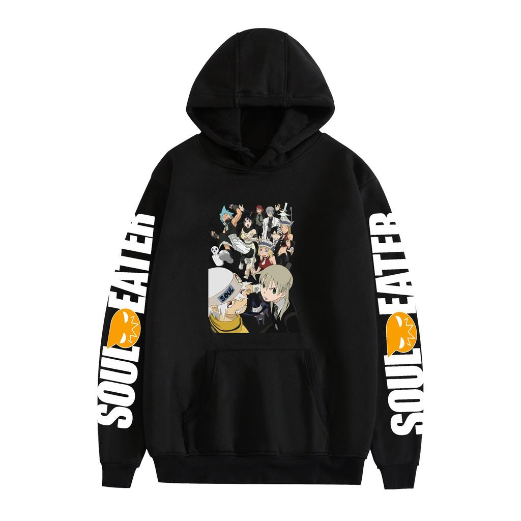 Soul Eater Anime Graphic Printing Autumn Winter Fleece Hoodie
