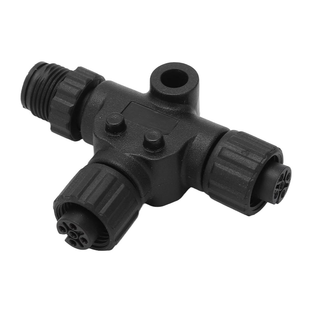 for N2K T Connector for NMEA 2000 T Connector 3 Port 5Pin M12 Thread IP67 Waterproof for Garmin Networks Multiport Tee Connector
