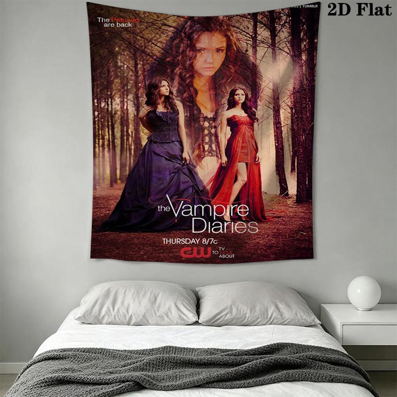 Vampire Diaries Meets Originals Threepiece Set 1 Duvet Cover 2 Pillowcase Without Core Soft And Comfortable Christmas Birthday Gift