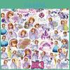 Set Autocolante Impermeabile Disney Sofia DIY pentru Decorare Chitară, Valiză 50 Bucăți
