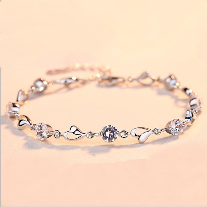 

Браслет из стерлингового серебра S925 пробы женский, персонализированный в корейском стиле, и подарок на день рождения студента Mori 520 925