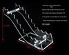 Clear Acrylic Pen and Pencil Display Stand with Customization Options