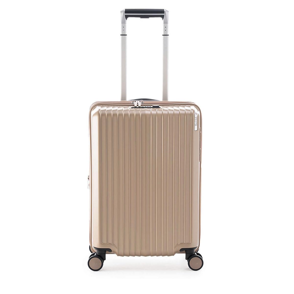 

Solid Knight 45L when expanded nights OK Matte Champagne Stopper function Expandable function hook Made in Japan warranty [Asia Luggage] A.L.I 38L+7