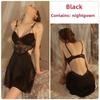 Sexy Lace Perspective Temptation Steel Ring Gathering Plus Chest Pad Large Size Suspender Skirt Women's Loungewear Set