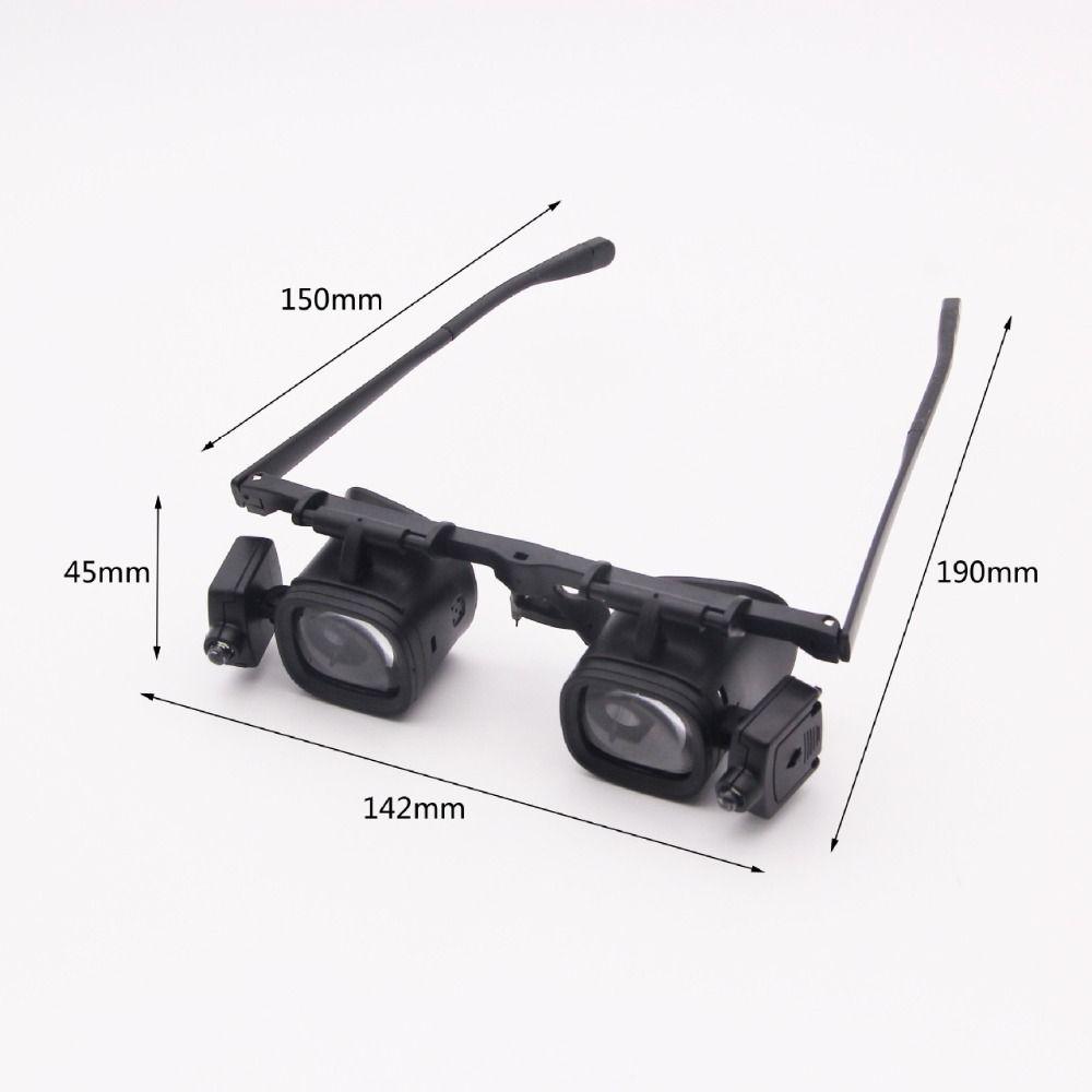 With LED Lights Watch Repair Magnifier Head Eye Glasses Loupe Lens  For Watch Repair and Jewelry