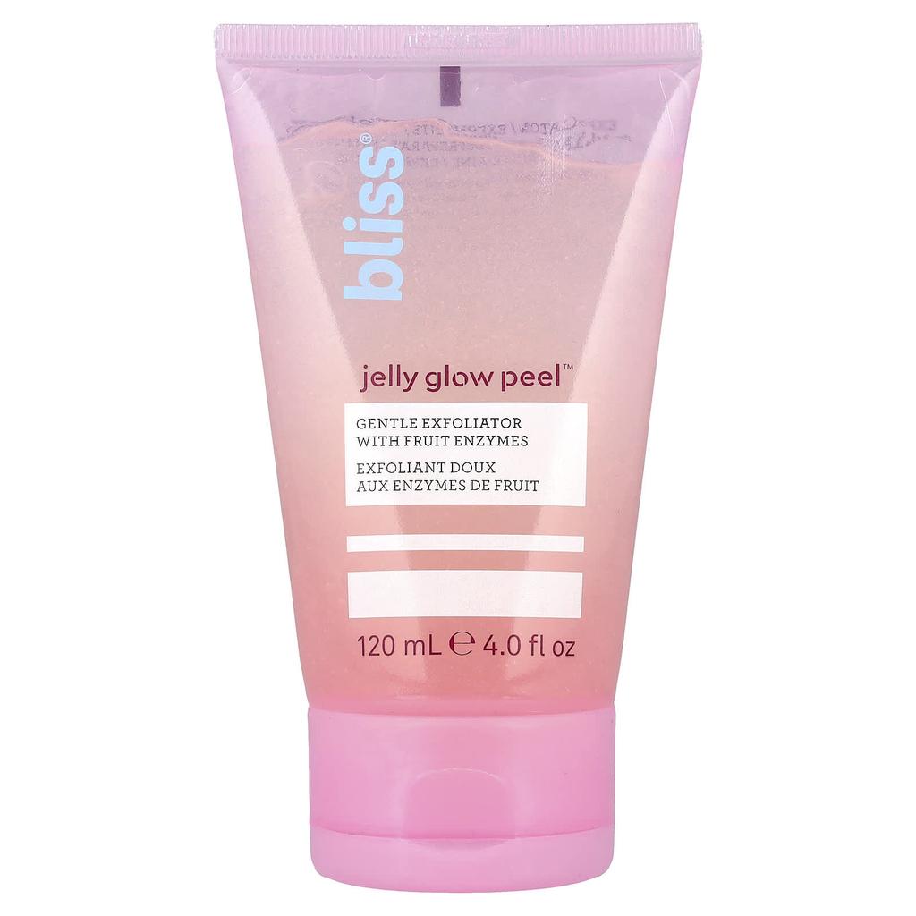 Bliss, Jelly Glow Peel™, Gentle Exfoliator with Fruit Enzymes, 4 Fl Oz (120 Ml)
