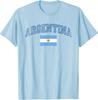 Argentina Flag Vintage Men Women T-Shirt