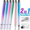 2 in 1 Universal Stylus Pen For Tablet Mobile Android IOS Phone iPad Accessories Drawing Tablet Pens Capacitive Screen Touch Pen 6