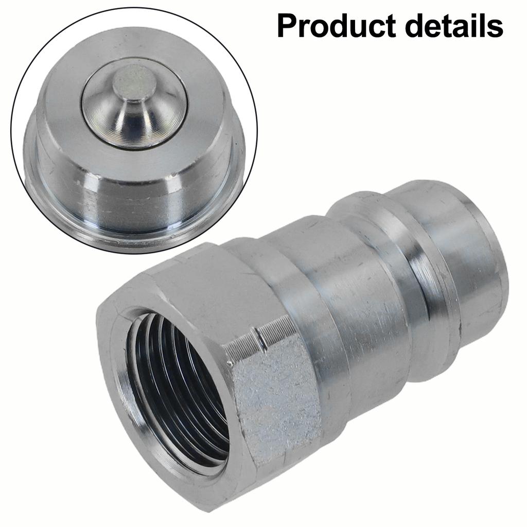 1pcs NPT1/2 High Pressure Hydraulic Oil Pipe Quick Connector For For ISO Series A Couplings Male Female Threads