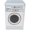 Laundry Powder Bin,Metal Washing Machine Shape Laundry Powder Bin Ideal for Holding Pods Tablets Detergent
