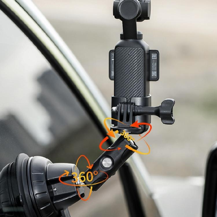 Camera Suction Cup Bracket for Pocket 3 Sports Camera Fixing Holder Stand 1/4 Threaded Mount Adapter Base