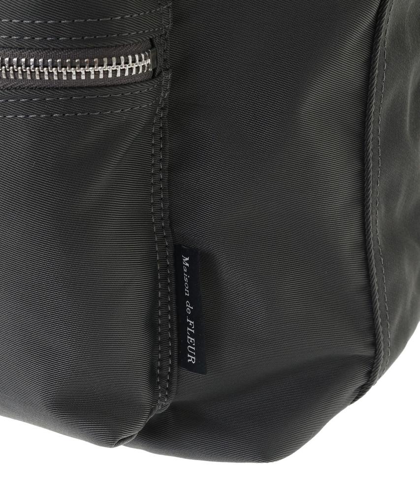 Maison de FLEUR Zipper Shoulder Bag, Black, 8A43F0J6300