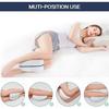 Coussin ergonomique genou pour dormir sur le côté, oreiller repose-jambe en mousse à mémoire de forme, Crème COUSSIN
