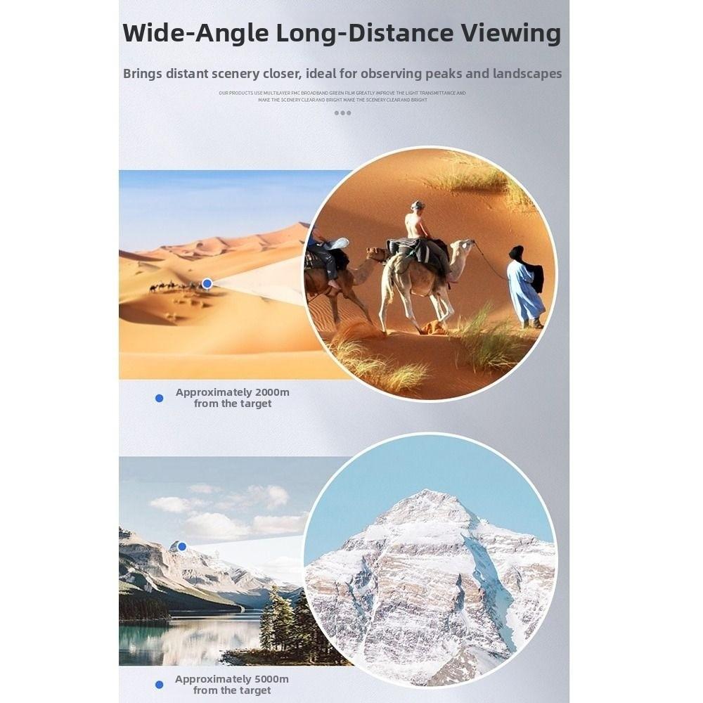 FMC Coating High-Power Telescope 8XMagnification Dual Focus Telescope  Wildlife Observation