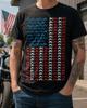Patriotic Motorcycle Flag Shirt, American Biker Tee, USA Rider Gift, Fourth of July Outfit, Motorbike Graphic Apparel for Men Women Veterans