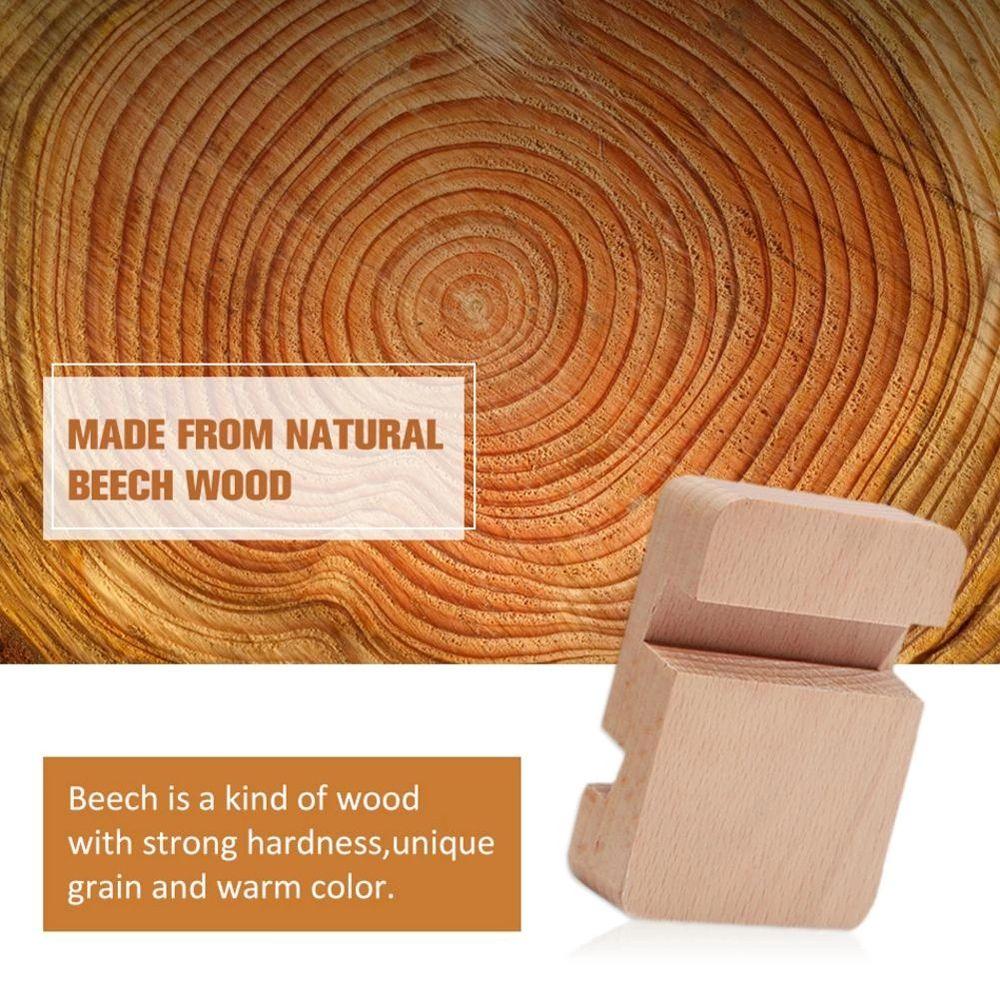 Holder Double Slot Wooden Phone Holder Slot Wood Bracket Mobile Phone Holder Desk Tablet Stand