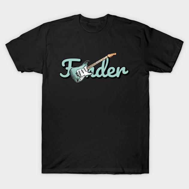I like ts Heren Zwart Print T-shirt Fender No-Cut Transferpapier Print Katoenen T-shirt 4XL zwart