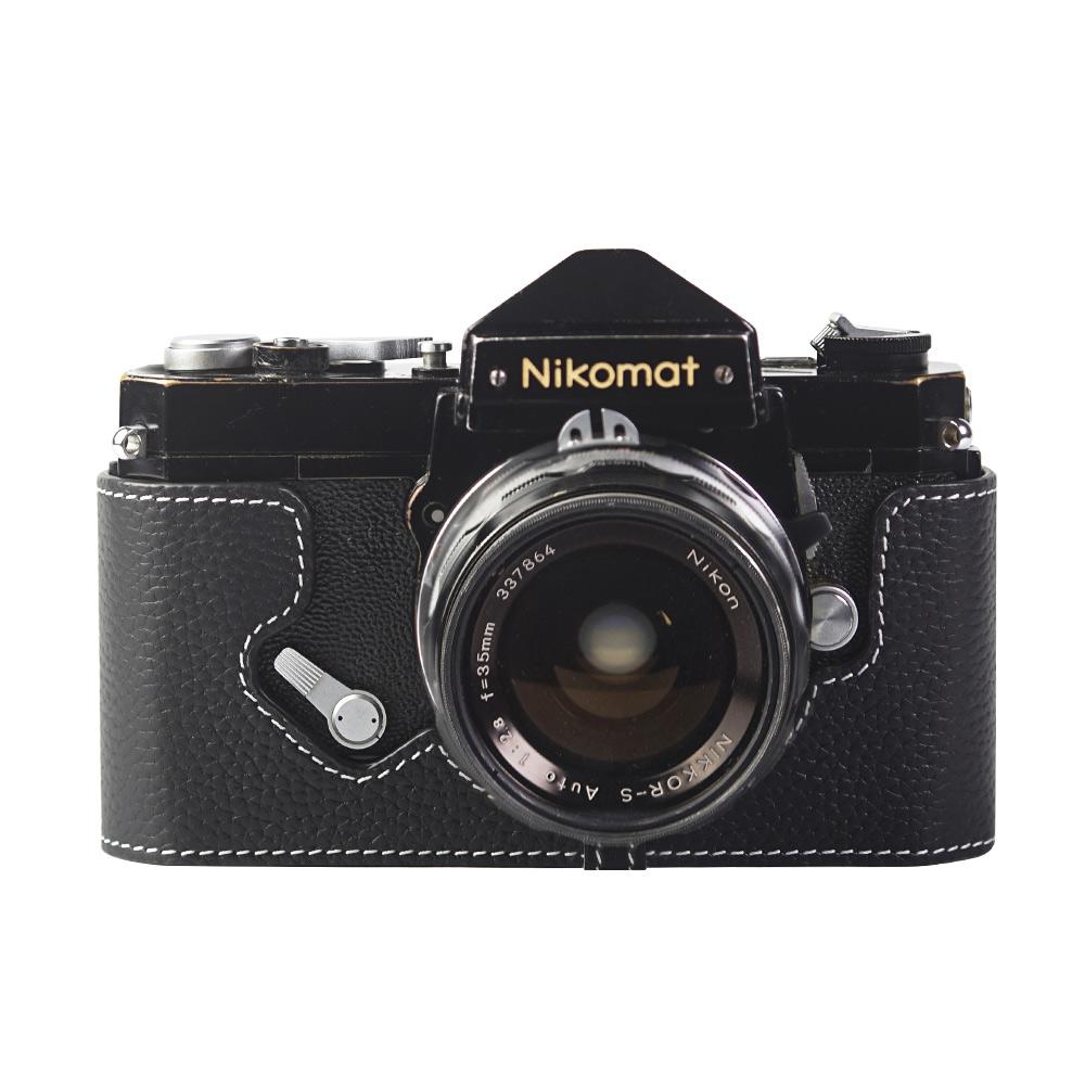 

Leather Camera Half Case Leather Case For NIKKORMAT FTN Case Leather Camera Strap FT/FT2/FT3 Case Handmade Half Case For NIKKORMAT FT3