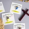 5pcs Pocket Jesus Note Cards for Greeting Card Inserts Mini Jesus Figures Easter Christmas Gifts School Religious Christmas Par