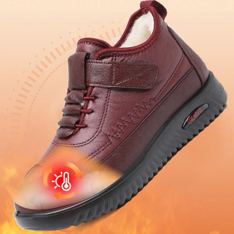 Women's Cotton Shoes 2024 New Winter Women's Boots Anti Slip Comfortable Cotton Shoes Plush Outdoor Anti Slip Warm Snow Boots