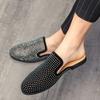 Fashion Slides Mules Half Outdoor Men's Shoe Flat Summer Sale High Quality Fashion Trend 2025 Elegant Rubber Low Price Fun Male Slipper