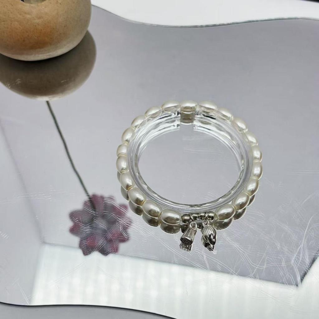 Ethnic Retro Glass Rice Bead Necklace Set - Gift for Mom