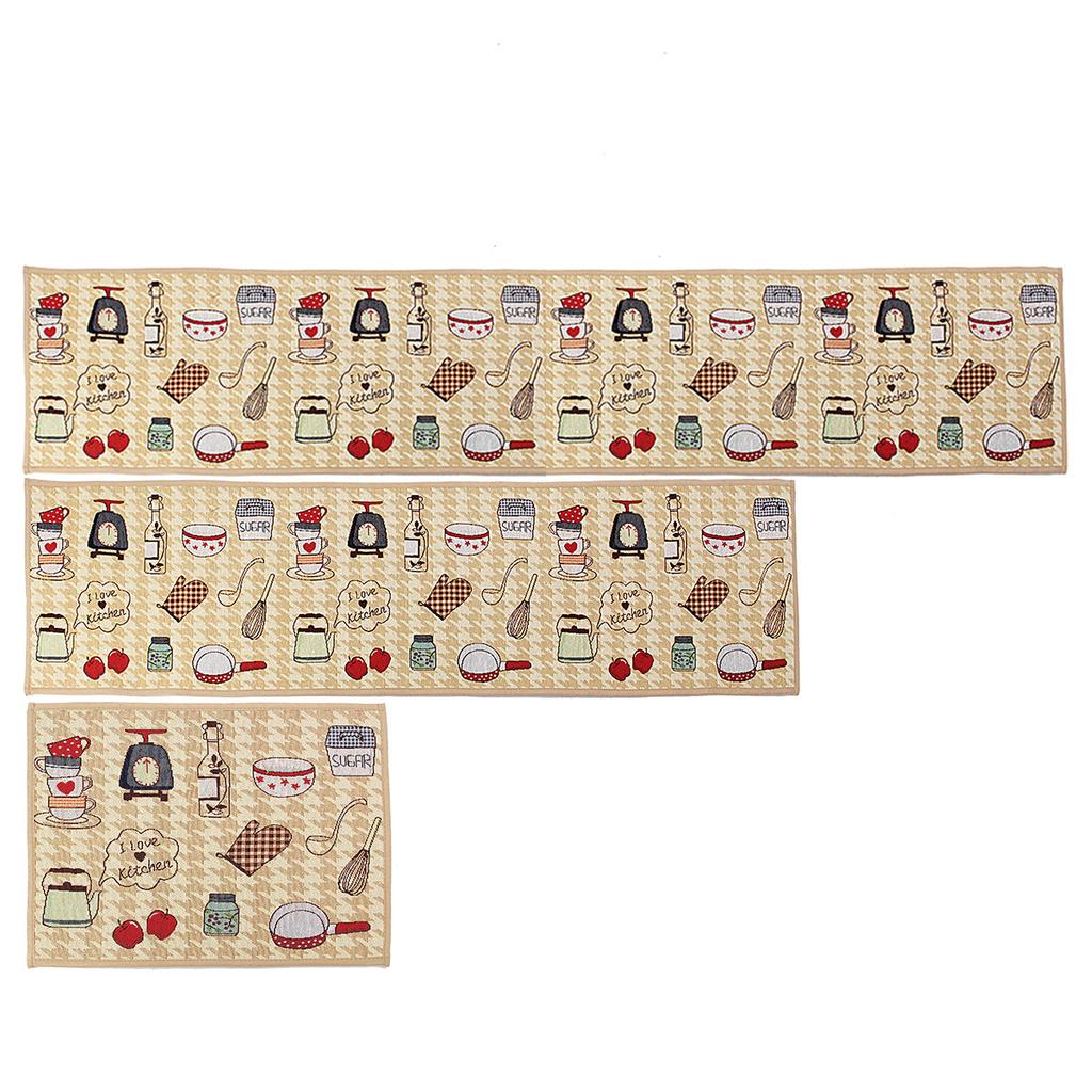 Buy Fashion Non Slip Washable Rugs Kitchen Door Floor Mats Jacquard