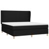 VidaXL Divan Bed with Mattress Black 180x200 Cm Fabric - Model 3128383