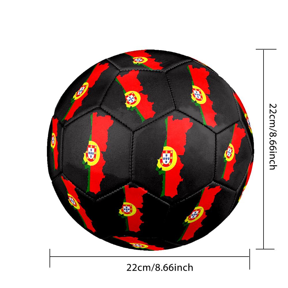 Portugal national football team Theme soccer ball Size 5 Soccer Ball Soft Touch Professional Training Football for Outdoor Sports