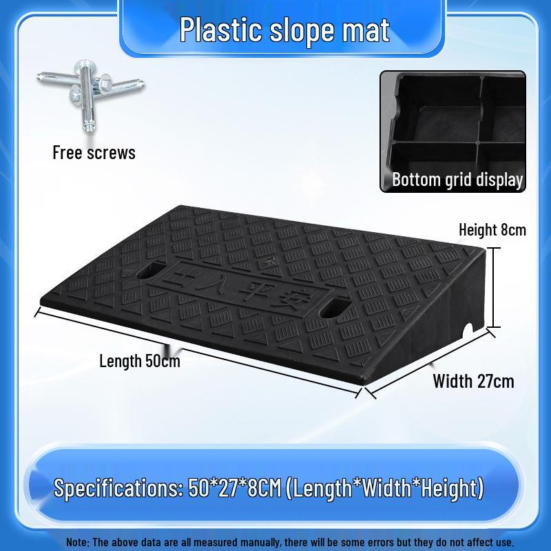 Home Car Step Threshold Mat - Plastic Curb Ramp