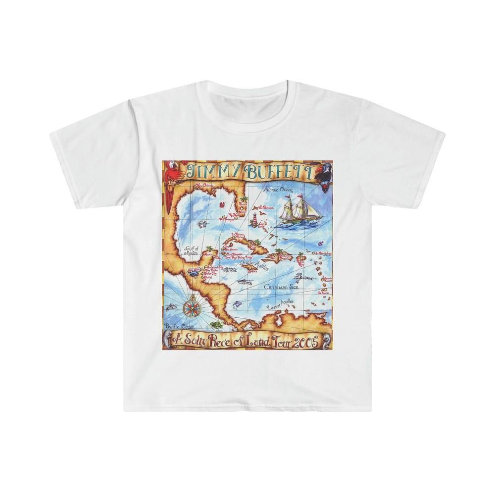Unisex Soft Cotton T-Shirt. Jimmy Buffett. A salty piece of land