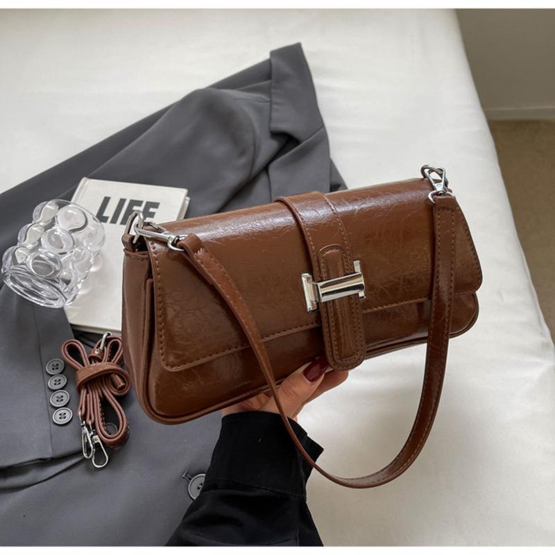 Versatile armpit package for women minimalist shoulder bag crossbody bag retro niche solid coin purse elegant casual new