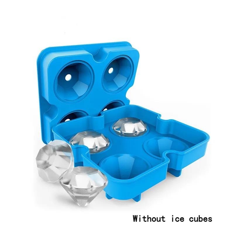 Silicone Diamond Ice Tray Diy Creative Ice Maker Kitchen Freeze Tool Silicone Mold Household Supplies Ice Cream Mold