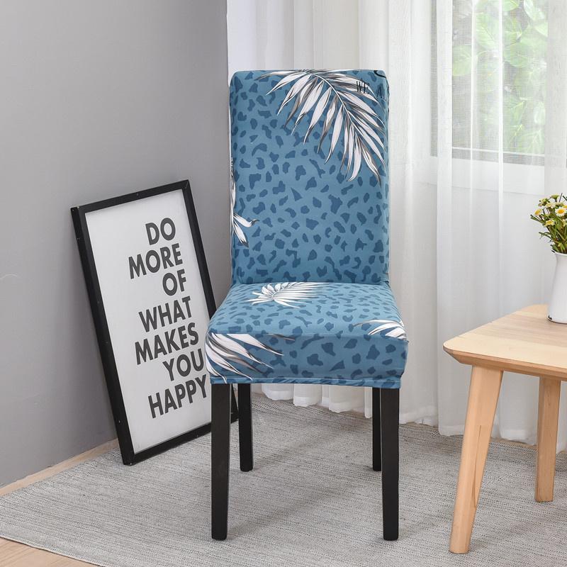 Printed Stretch Dinning Chair Cover Elastic Seat Chair Covers Office Chair Slipcovers Restaurant Banquet El Home Decoration