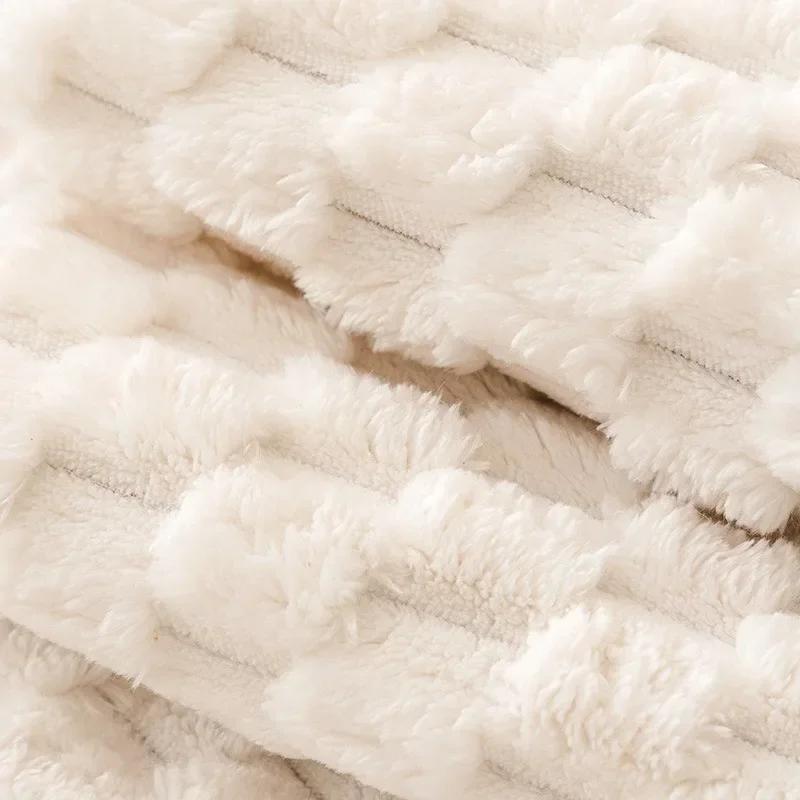 Einfarbiges Sofakissen Stickerei Welpe Sofabezug Rutschfest Plüsch Sofakissen Wohnzimmer Heimdekor Geometrie Sofabezug