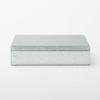 MUJI stor galvaniserad järnlåda KGG25A1S, 8,5 cm hög,
