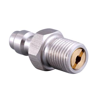 Conector Macho de Conexión Rápida de 8 mm M10 1 Rosca de Acero Inoxidable Conector Macho para Bomba de Alta Presión