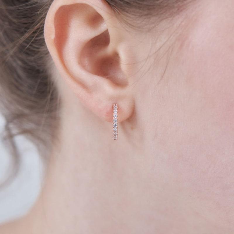 ELLE Jewelry 14K GF Round Stone Earrings ELGPEE570