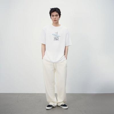 KANGOL Surf Graphic T shirT 2825 whiTe