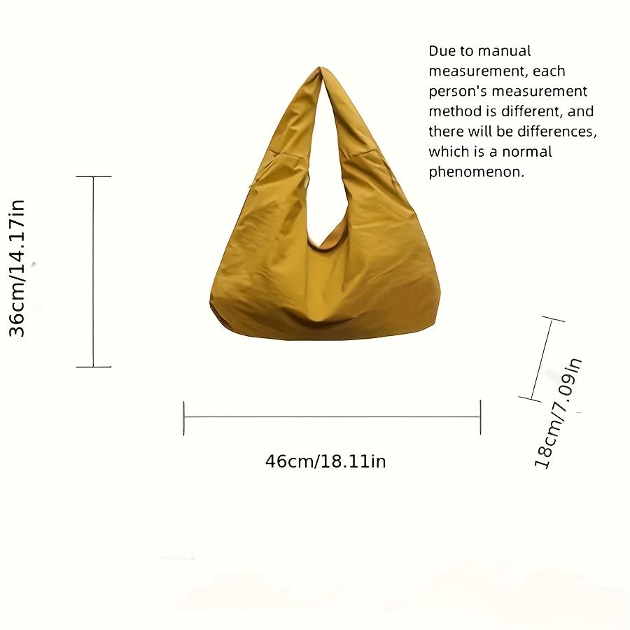 Lässige Nylon-Tragetasche für Damen Handtasche Umhängetasche mit Reißverschluss, Langlebig Leicht zu Reinigen für Pendeln, Arbeit, Reisen, Arbeit