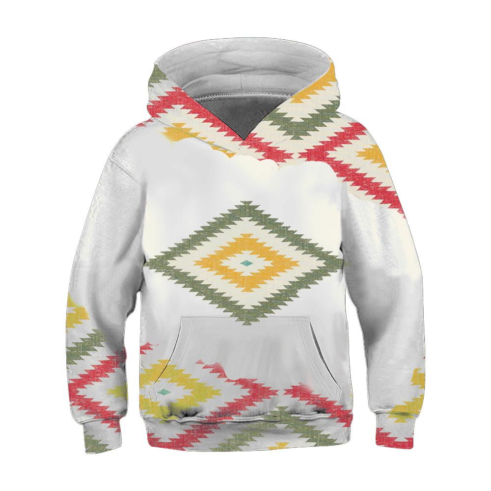 

Толстовки с капюшоном в стиле ретро, этнический стиль, узор с 3D-принтом, толстовки для мальчиков и девочек, унисекс, толстовки с капюшоном, детская модная одежда, пальто 160CM