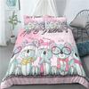 Cartoon Koala Bedding Set Boys Girls Twin Queen Size Duvet Cover Pillowcase Bed Kids Adult Fashion Home Textileextile