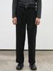 GENERALIDEA Man Classic Single-Pleat Wide Slacks [Black] / Sbe4M11007
