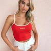 Sexy Honey Letter Embroidery Tank Top Women Bare Midriff Backless Camis Crop Tops Female Sleeveless Cropped Vest Tube Top